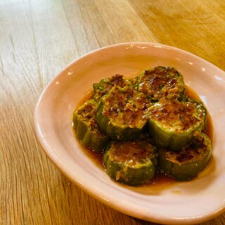 【簡単・お弁当にも】ひと口ピーマンの肉詰め♪